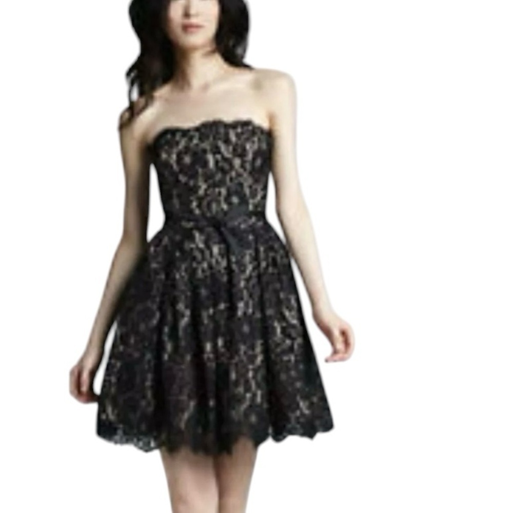 Neiman Marcus For Target Robert Rodriguez Black Lace Party Dress